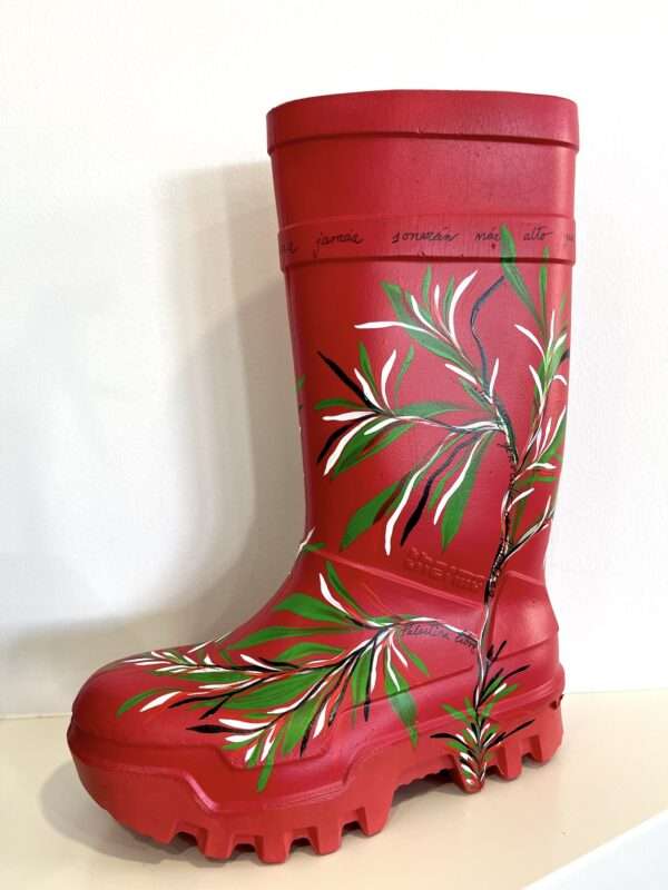 Bota florero, reciclaje stoupa
